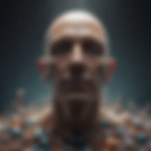 Abstract Mind Conceptual Illustration
