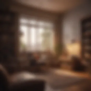 Cozy Reading Nook A cozy setting with open books and warm lighting.