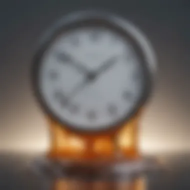 Melting Timepiece Abstract representation of a clock melting under the weight of afternoon fatigue