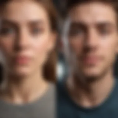 Visual representation of healthy self-esteem vs narcissism