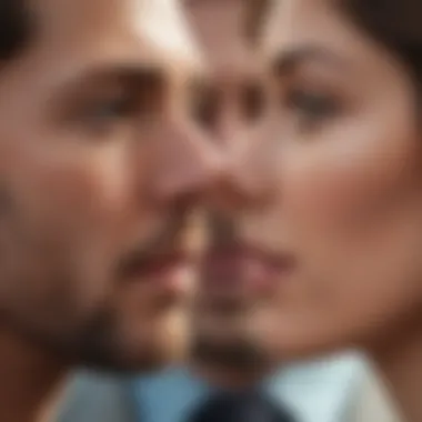 Diagram showing relational dynamics affected by narcissism