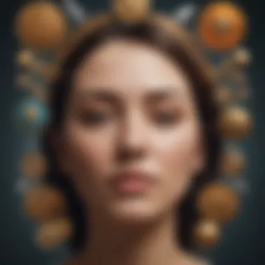 Cultural Symbols in Dream Interpretation A collage of various cultural symbols related to dreams
