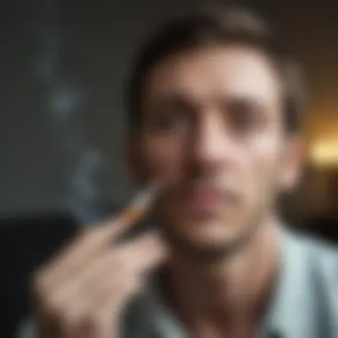 Alleviation of Mental Health Issues Anxiety and depression symptoms fading away after quitting smoking