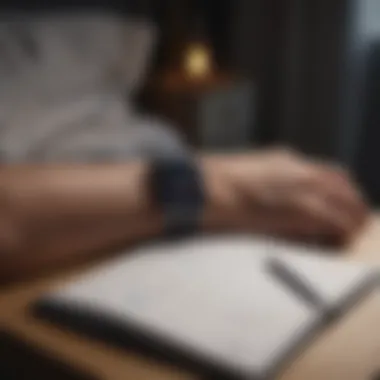 Apple Watch and sleep journal correlation Apple Watch next to sleep journal