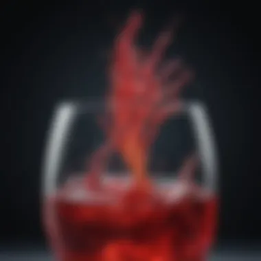 Alcohol Absorption in Bloodstream Illustration depicting the absorption process of alcohol in the bloodstream