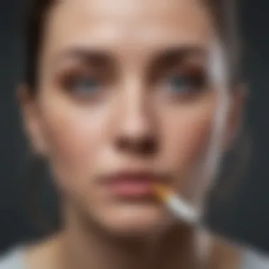 Harmony in Mental Well-being Balanced lifestyle achieved through quitting smoking for improved mental health