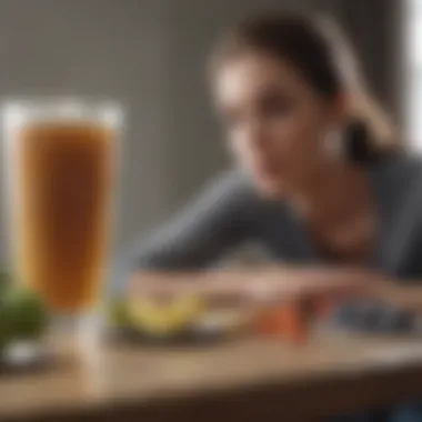 A healthy lifestyle with exercise and nutrition balance