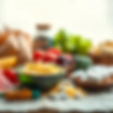 Magnesium-rich foods displayed attractively