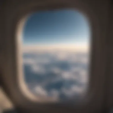 Serenity at 30,000 Feet A peaceful cloudscape viewed from an airplane window