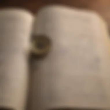Key Insights from Self-Help Texts An open book with highlighted passages and notes