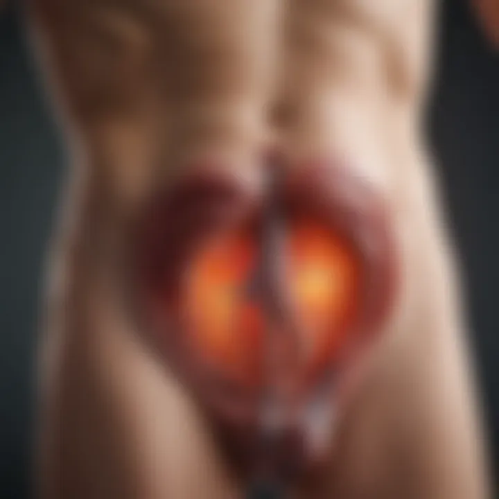 Abstract representation of bladder anatomy in enuresis