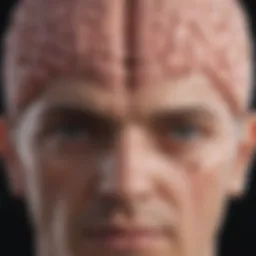 Illustration of brain activity related to enuresis