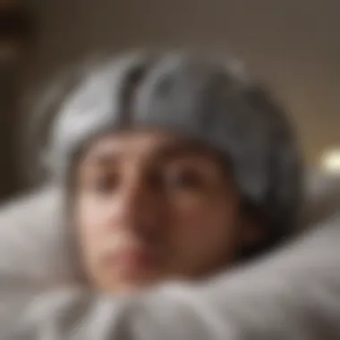 Enhancing Sleep Quality Through Brain Waves Abstract representation of brain waves enhancing sleep quality