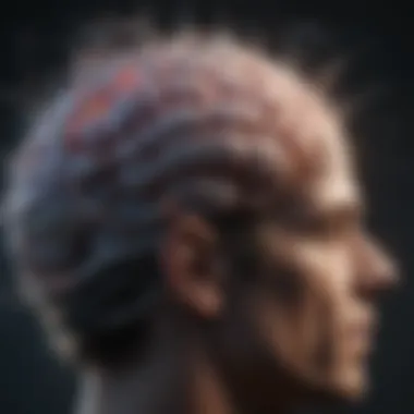 Neuroscience of Manic Episodes Abstract concept of brain waves and mental health