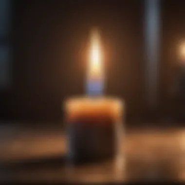 Burning Candle Representing Burnout