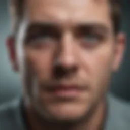 An individual experiencing intense stress