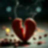 The Weight of Betrayal A broken heart symbolizing loss and betrayal