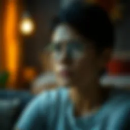 A contemplative celebrity reflecting on their mental health journey