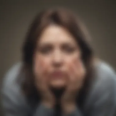 Interconnected Struggles Illustration depicting the intertwined nature of chronic fatigue and depression