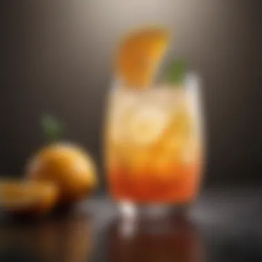 Citrus Twist Mocktail Garnish Chic Mocktail Garnished with Citrus Twist