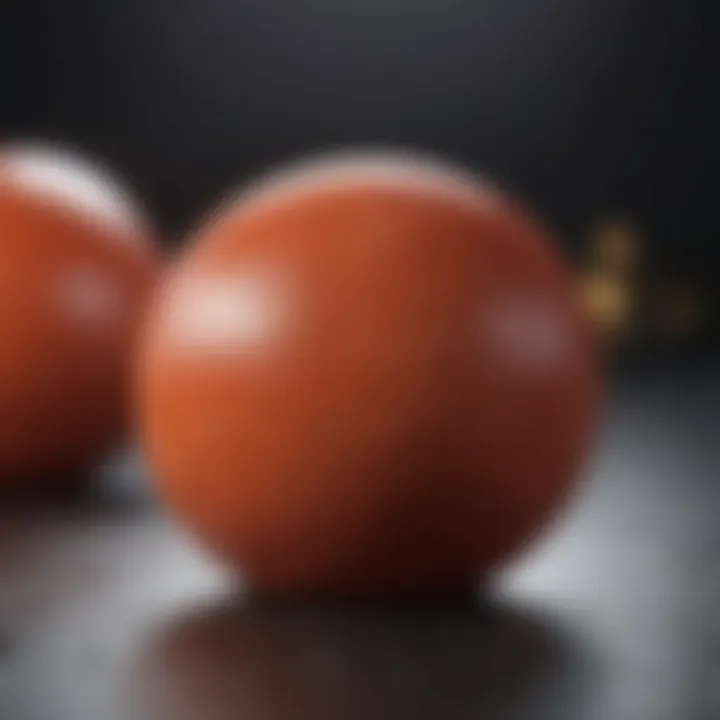 Close-up of unbreakable squishy stress ball material