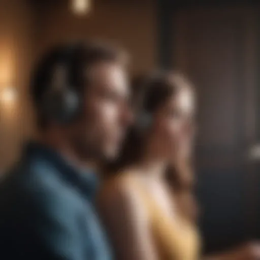 Couple engaged in active listening