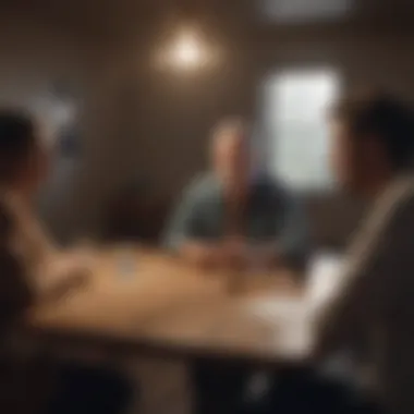 Engaging in Peer Support for Mental Health Community support group meeting