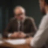 Psychiatric Evaluation: Detailed Assessment Illustration of a psychiatrist conducting a detailed assessment