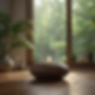 Meditative Space for Inner Peace A calming environment with meditation elements