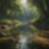 A tranquil landscape representing calmness and relaxation