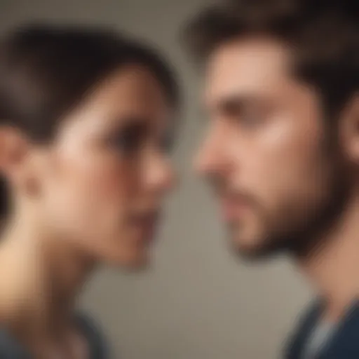 Illustration depicting inner turmoil in relationships