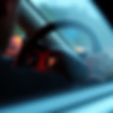 The Connection Between Control and Comfort A close-up of a steering wheel with a gentle-focus background