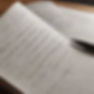 A close-up of a journal and pen for reflection