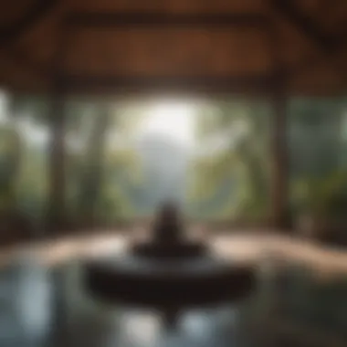 Tranquil Meditation Space Tranquil meditation space with calming elements