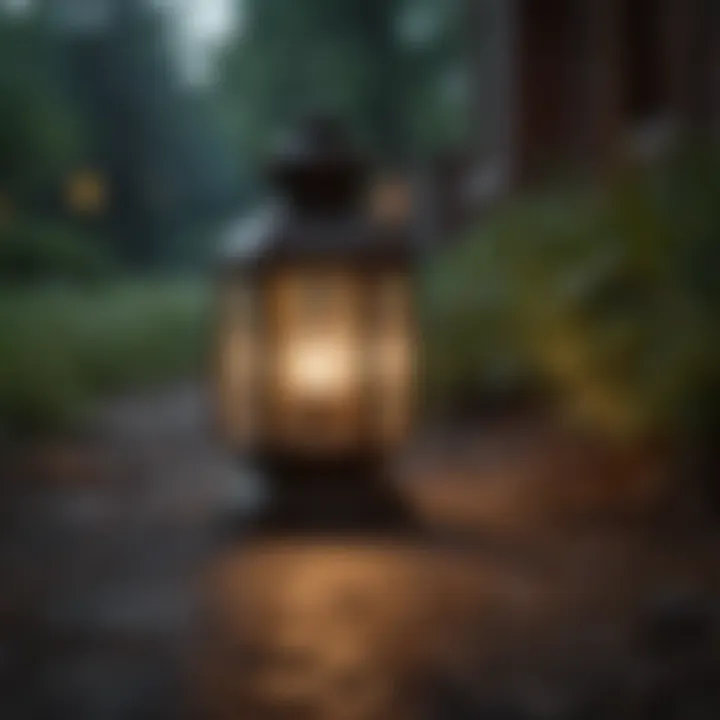 Path to compassion illuminated by a lantern