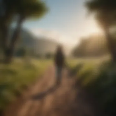 Cultivating Mindfulness Through Daily Affirmations A tranquil scene representing mindfulness and calmness