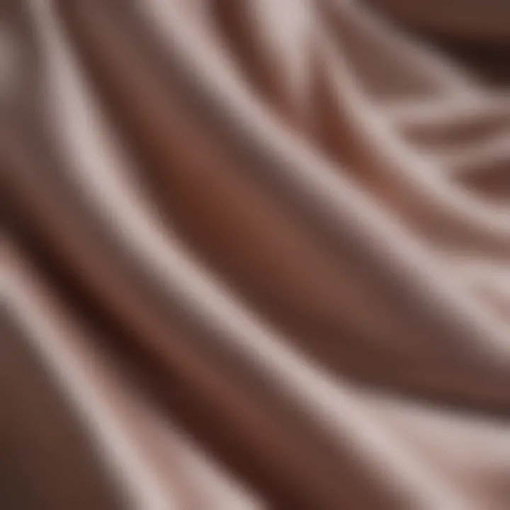 Detailed Close-Up of Mulberry Silk Material