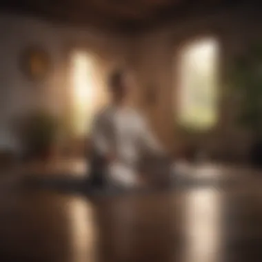 Mindfulness in Meditation A person practicing mindfulness through meditation in a calm setting.