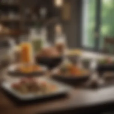 The Power of a Balanced Meal A serene setting featuring a balanced meal on a table