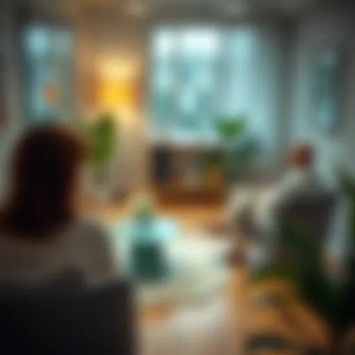 A serene office setting for a counseling session