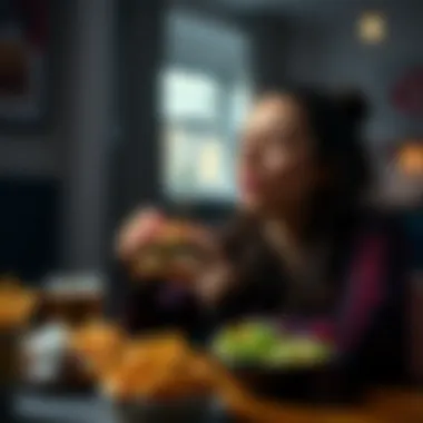 Visual representation of emotional eating triggers