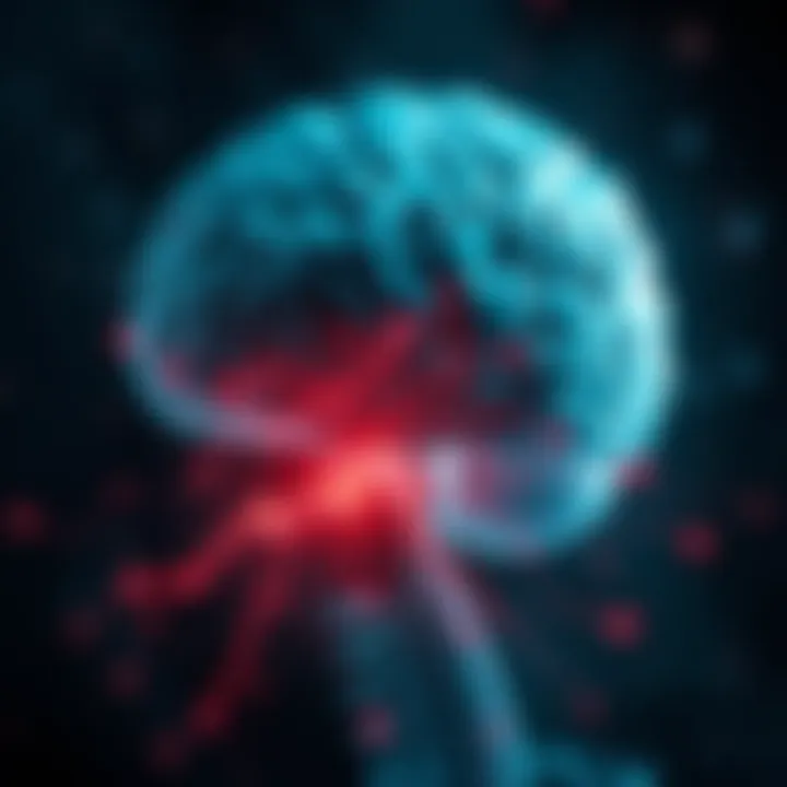 Brain's Response in Panic Attacks Illustration depicting the brain's response during a panic attack