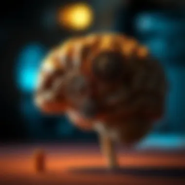 Brain with gears illustrating psychological factors