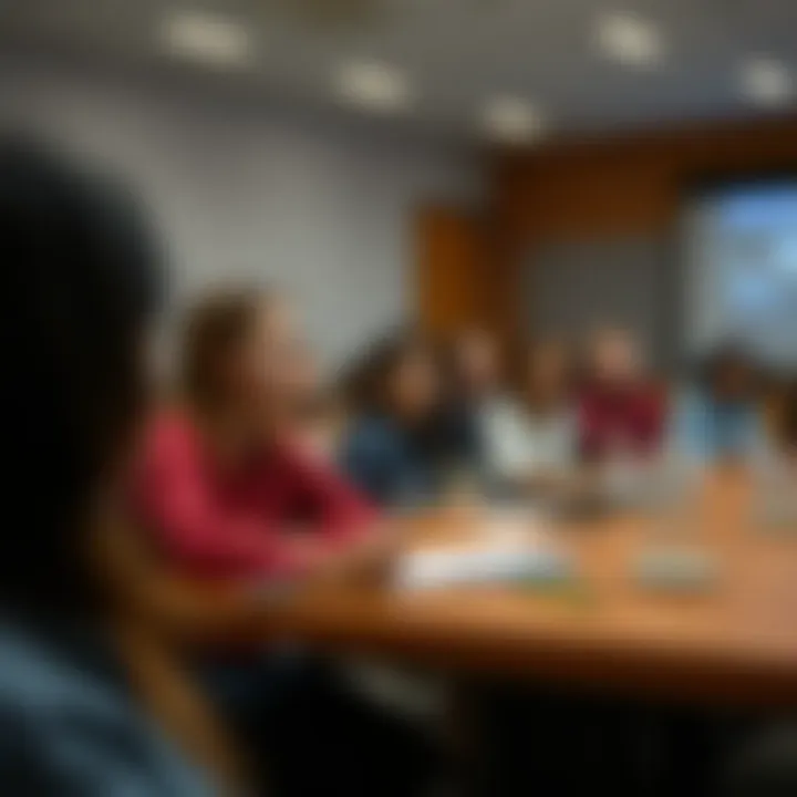 A professional development workshop in action