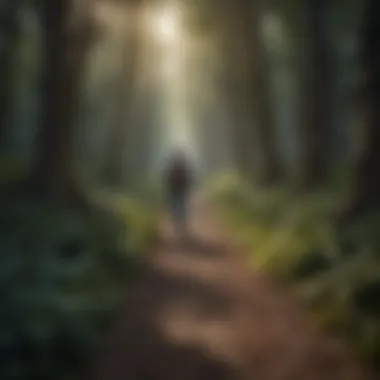 Symbolic illustration of solitude as a path to self-discovery