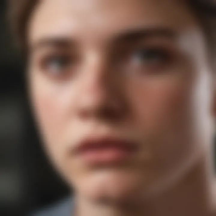 Visual interpretation of emotional dysregulation in 18-year-olds with ADHD