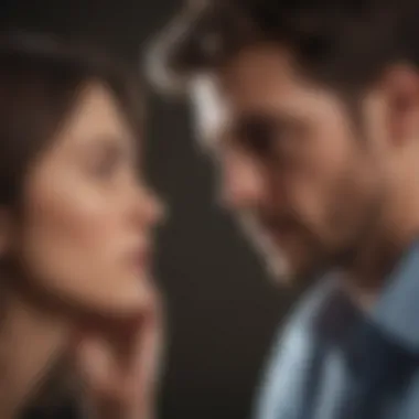 A thoughtful individual reflecting on relationship dynamics while seeking guidance
