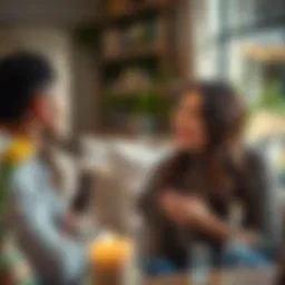 Couple enjoying a heartfelt conversation