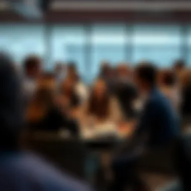 A professional networking event for psychology graduates