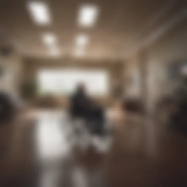 Inpatient rehab facility ambiance